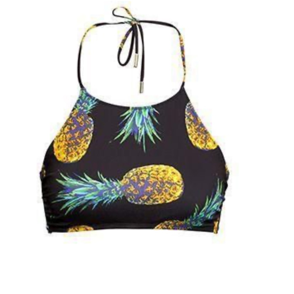 Cupshe Pineapple Haltar Bikini Top